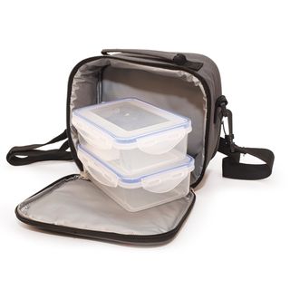 Iris Barcelona Lancheira Cinzento e 2 Marmitas 600 ml