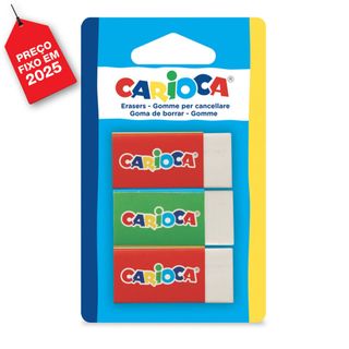 Carioca Mini Borracha Branco 3 Unidades