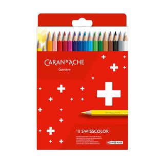 Caran D'Ache Lápis de Cor Mina de 2,8 mm 18 Cores