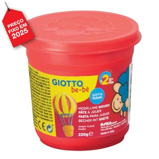 Giotto Boião Plasticina be-bè 220 g Vermelho