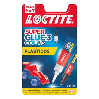 Loctite Super Cola 3 para Plásticos 2 g + 4 ml