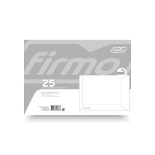 Firmo Envelope Comercial B4 250x353mm Branco 25 Unid.