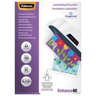 Fellowes Bolsa Plastificação A4 Transparente 100 Un..