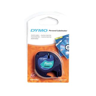 Dymo Fita preto s/ verde 12mmx4 m