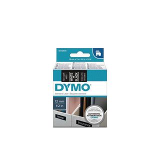 Dymo D1 padrão S0720610 branco e preto 12 mm x 7 m