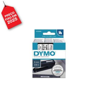 Dymo Cassete de etiquetas D1 preto s/ branco 9mmx7 m
