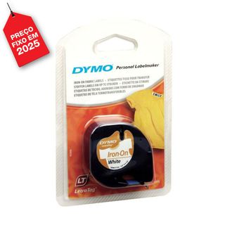 Dymo Fita LetraTAG Preto s/ Branco 12mmx2 m