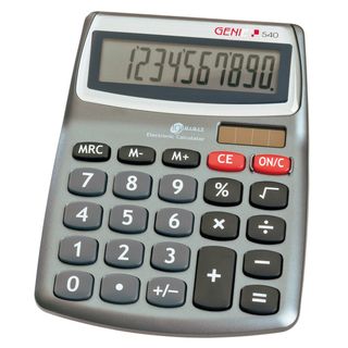 Genie Calculadora de Bolso 540 10 Dígitos Cinzento