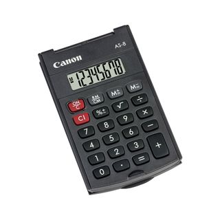 Canon Calculadora Bolso AS-8 8 Dígitos Cinzento
