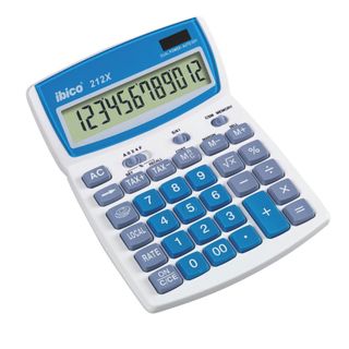 Ibico Calculadora Secretária 212X 12 Dígitos Cinzento