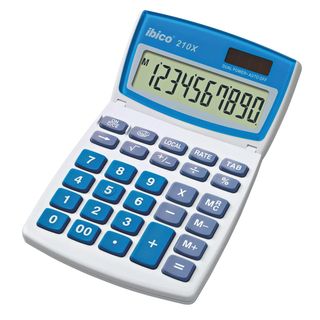 Ibico Calculadora Secretária 210X 10 Dígitos Cinzento