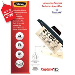 Fellowes Bolsa Plastificação A4 Transp. 100 Unid.