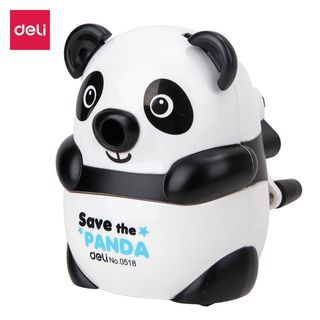 Deli Afia Panda com Manivela e Depósito Branco Preto