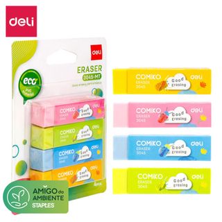 Deli Borracha Comiko Várias Cores 4 Unidades