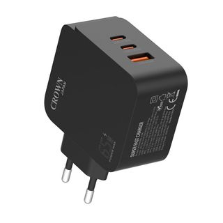 Crown Japan Carregador USB A/C 65 W Preto