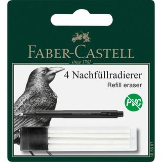 Faber-Castell Recarga Borracha Caneta 4 Unidades