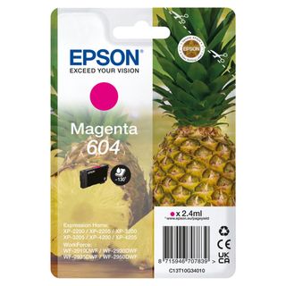 Cartuccia Epson Serie Ananas 604 Magenta Per Xp-2200 Xp-2205 Xp-3200 Xp-3205 Xp-4200 Xp-4205 Wf-2910dwf Wf-2930dwf Wf-2935dwf Wf-2950dwf - Crtepst10g34020