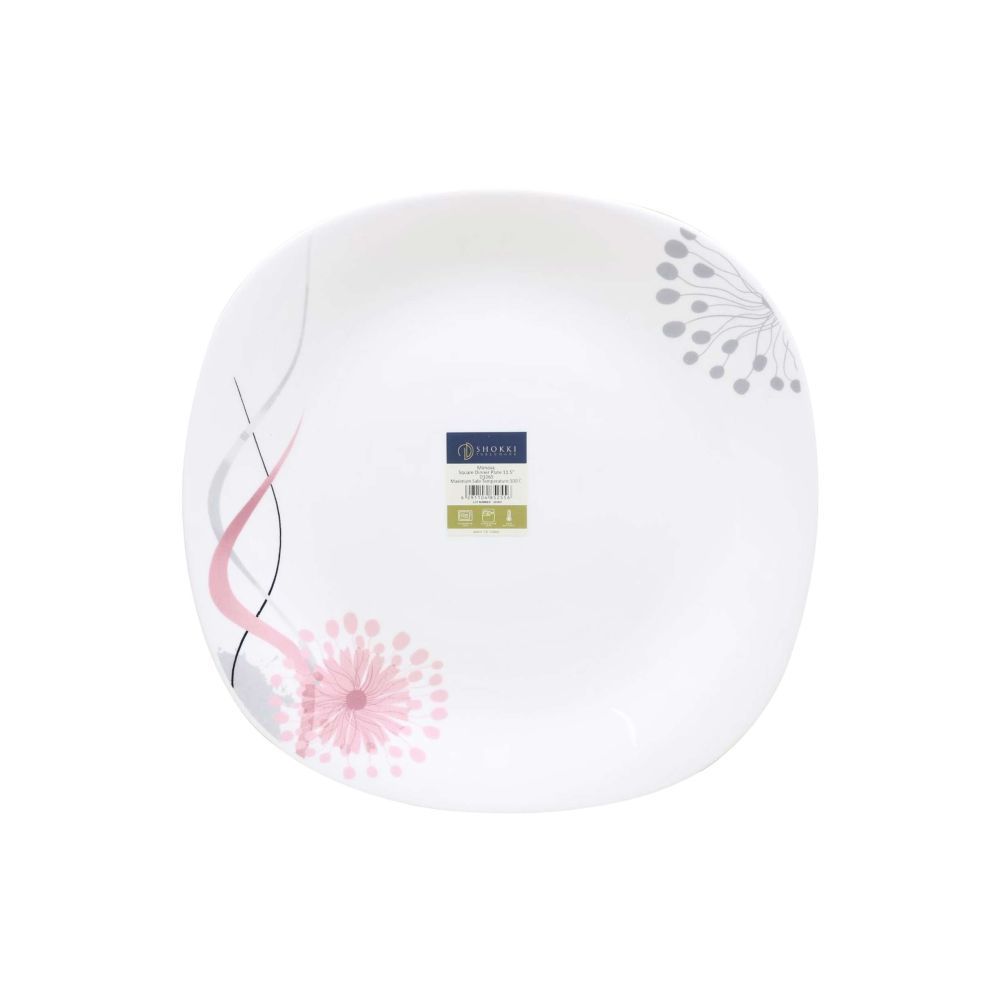 Shokki D1065 Mimosa Square Dinner Plate 11.5 Inch