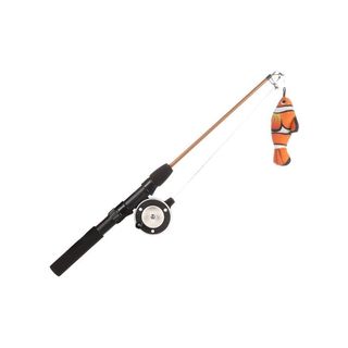 Flamingo Rodney Caña con pez para gatos