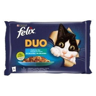 Purina Felix Duo Pescado Comida Húmeda para Gato (emb. 4 x 85 gr)
