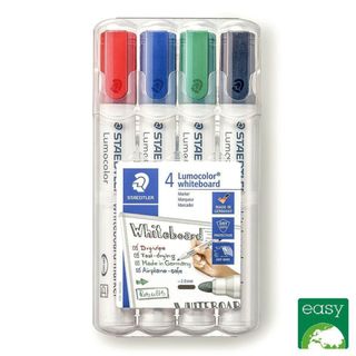 Marcador para quadros brancos Lumocolor® 2mm 4 Unid.