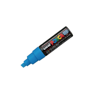 Posca Marcador PC-8K Ponta Larga Biselada 8 mm Azul