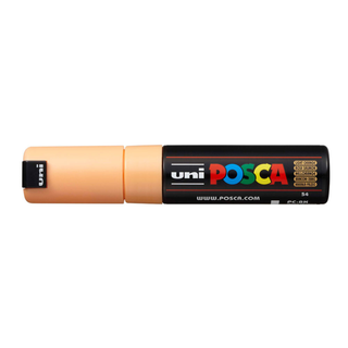 Posca Marcador PC-8K Biselada 8mm Laranja Claro