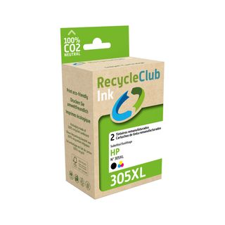 Recycleclub Tinteiro Comp. HP 305XL 2 Preto Tricolor
