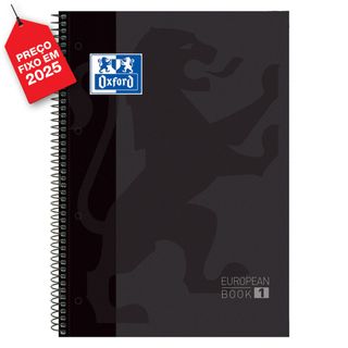 Oxford Caderno Euro A4 80 Fls. Pautado Capa Cartão