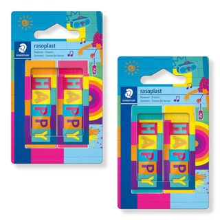Staedtler Borracha Rasoplast Happy Branco 2 Unidades