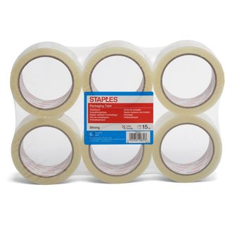Staples Fita 50 mmx66 m Transparente 6 Unid.