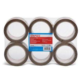 Staples Fita 50 mmx66 m Castanha 6 Unid.