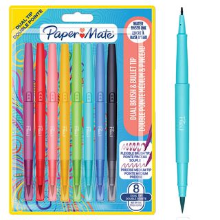Papermate Marcador Pincel e Ponta 0,7mm 8 Sortido