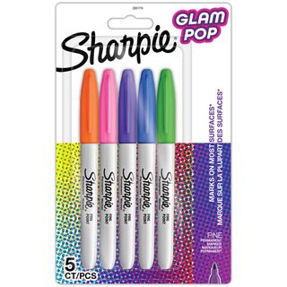 Sharpie Marcador Tinta Permanente Glam Pop 5 Sortido