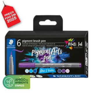 Staedtler Marcador Arts Azuis e Violetas 6 Unid.