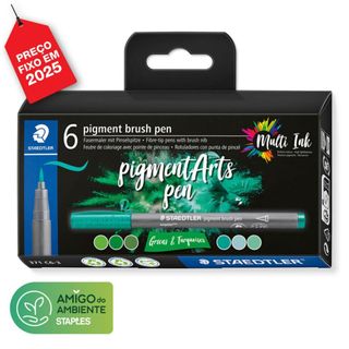 Staedtler Marcador Arts Verdes e Turquesas 6 Unid.