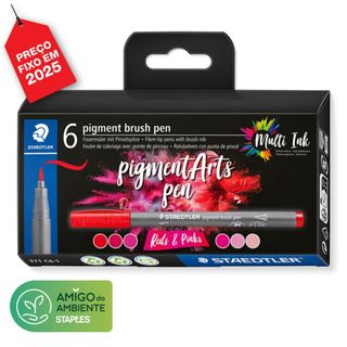 Staedtler Marcador Arts Vermelhos e Rosas 6 Unid.