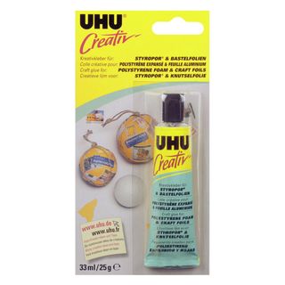 Uhu Cola p/ Esferovite e Fls. Alumínio Creativ 33 ml