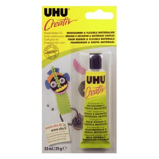 Uhu Cola Espuma de Borracha Materiais Flexíveis 33 ml