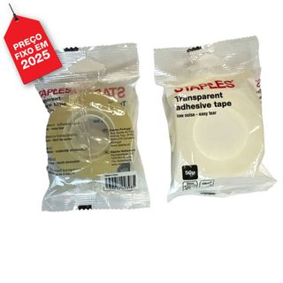 Staples Fita Adesiva Transparente 33 m x 19 mm