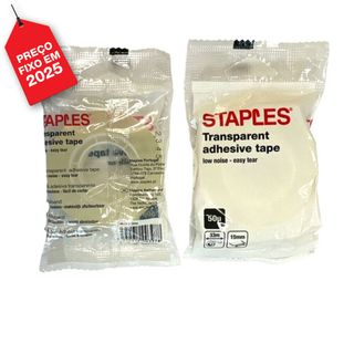Staples Fita Adesiva Transparente 33 m x 15 mm