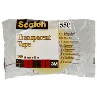 Scotch Fita Cola 550 15 mm x 33 m Transparente