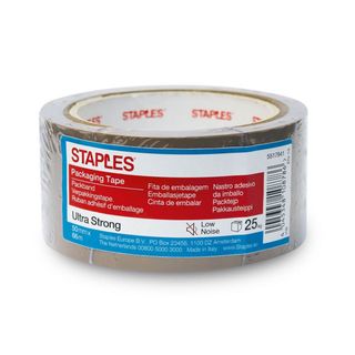 Staples Fita forte 50 mmx66 m PP castanho