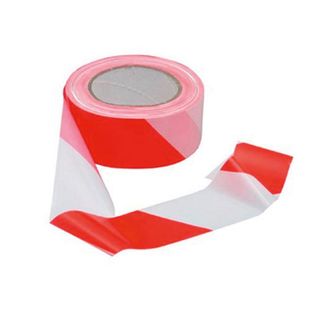 Tesa Fita Sinalizadora 50 mmx66 m Branco Vermelho