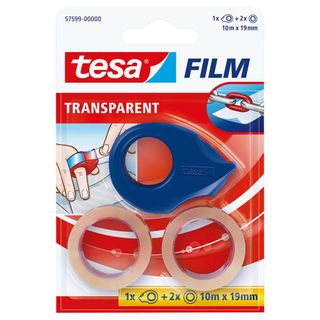 Tesa Desenrolador c/ 2 Fitas 10 mx19 mm Transparente
