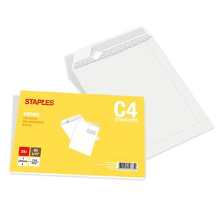 Staples Envelope C4 324x229mm Branco 25 Unid.