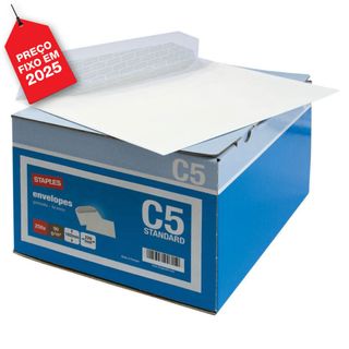 Staples Envelope C5 162x229mm Gomado Branco 250 Unid.