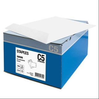 Staples Envelope C5 229x162mm Retirar Fechar 250 Un.