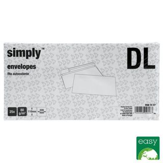 Simply Envelope  DL 110x220mm 25 Unid.