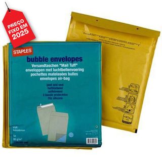 Staples Envelope Bolhas 260x220mm Almofada Ar 5 Unid.
